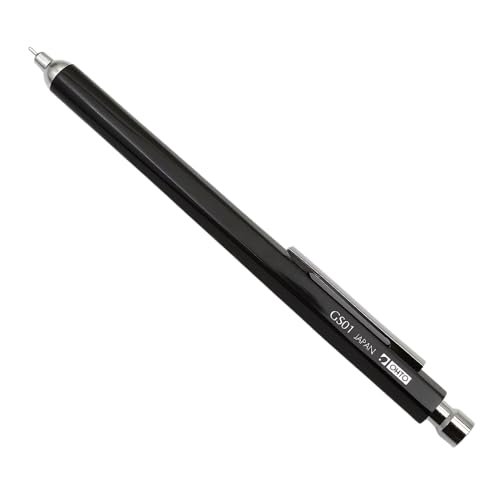 Image of OHTO GS01 Ballpoint Pen 0.7mm Medium Tip Black Ink | Black Metal Body | Smooth Writing Japanese Pen for Office & Professional Use Made In Japan