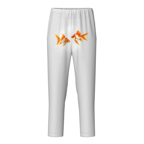 Pantalon de pyjama stretch poisson rouge contre les vêtements de nuit serrés
