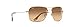Maui Jim Men's and Women's Wiki Wiki Polarized Aviator Sunglasses, Gold/HCL® Bronze, Medium