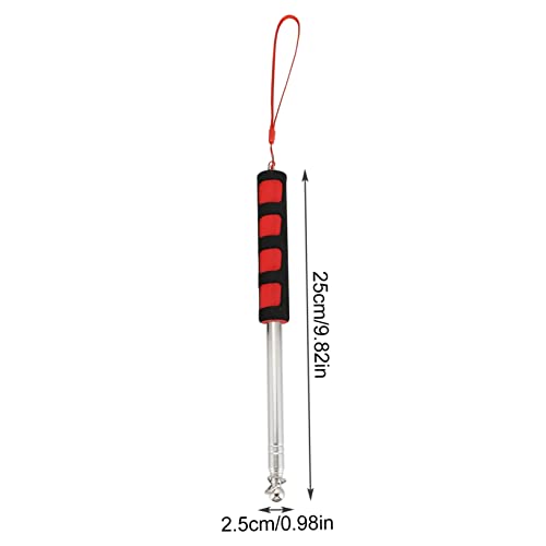 Hemoton 2 Pçs Ponteiro Retrátil Ponteiro De Mão De Aço Inoxidável Professor Ponteiro De Ensino Ponte