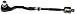 Dorman Premium TA14275PR Front Steering Tie Rod End Assembly Compatible with Select BMW Models