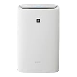 シャープ 空気清浄機 KI-SS50-W プラズマクラスター 25000 加湿 浮遊・付着ウィルス 花粉 空気浄化 薄型スリム おすすめ畳数 13畳 加湿量 600mL/h