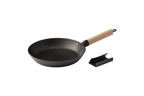 Like-it | PAN-01 | Oven-safe Iron Pan with Stand | Handle removable | Compatible with Gas or Induction Stovetop | 10.39