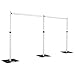 Hecis, Portable Pipe and Drape Backdrop Stand with Crossbar, Adjustable Backdrop Kit for Eventï¼Œ Party, Trade Shows and Wedding Decor, 10FTX20FT Backdrop Frame