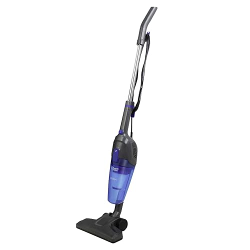 Russell Hobbs®, Black, Zoom 2-in-1 Corded Stick Vacuum Cleaner, Lightweight, 600W Power, Crevice Tool, 0.5L Dust Tank, Bagless, Detachable Handheld, Washable Filter, 5M Power Cord, RHSV1002