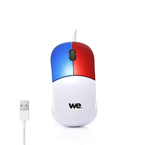 WeKids Souris pour Enfant Filaire Optique Haute Précision 3 Boutons 1800 Souris Ergonomique pour...