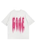 Verdusa Women's Letter Print Graphic Tees Y2K Going Out Tops Rapper Summer T Shirt White Medium
