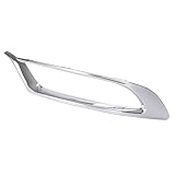 HECASA Left Fog Light Molding Compatible with 2015-2021 Chrysler 300 Replacement for CH1038165 5SW15SZ0AA Front Bumper Fog Lamp Trim Silvery - Driver Side