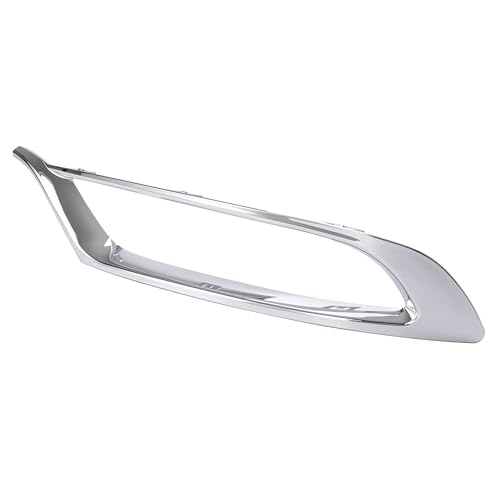 HECASA Left Fog Light Molding Compatible with 2015-2021 Chrysler 300 Replacement for CH1038165 5SW15SZ0AA Front Bumper Fog Lamp Trim Silvery - Driver Side