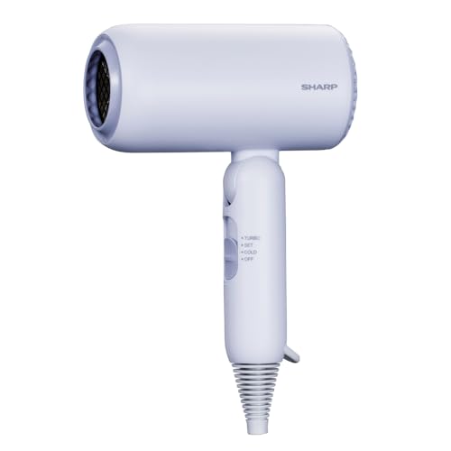 シャープ ヘアドライヤー IB-P300-V ディンプルフロー 速乾 さらさら髪 マイナスイオン UVケア コンパクト収納 パープル色 シャープ ヘアドライヤー IB-P300-V ディンプルフロー 速乾 さらさら髪 マイナスイオン UVケア コンパクト収納 パープル色