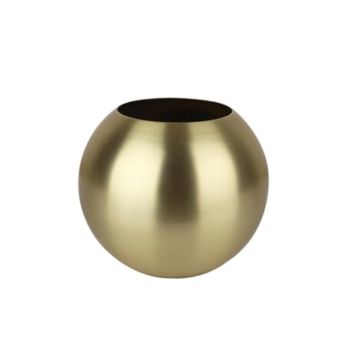 Gold Flower Vase Small Decorative Metal Vases for Table Centerpieces,