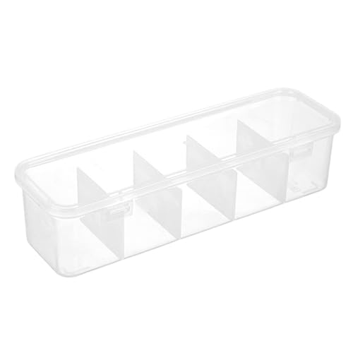 Organizador de caja de cables, caja de cable transparente con tapa,Caja organizadora de cargador de cable electrónico | Estuche apilable para cargador con 10 divisores por g