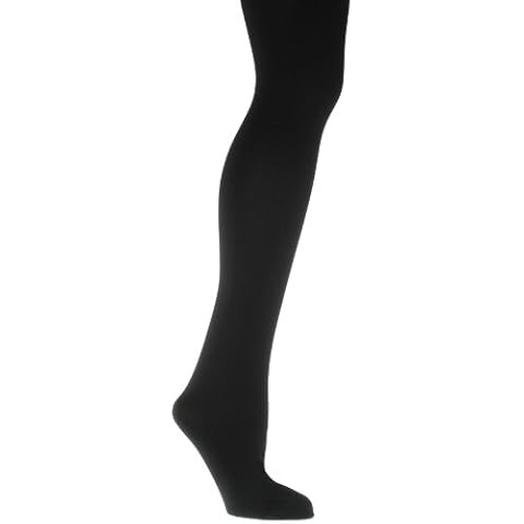 HeatGuard Ladies Black Thermal Tights 0.5 Tog 140 Denier Medium Cover