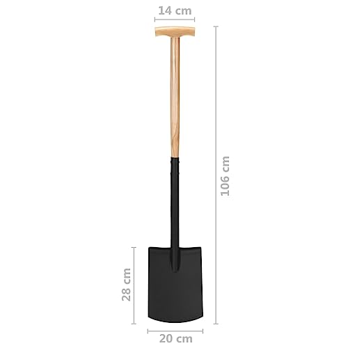 VidaXL Vanga da Giardinaggio con Presa a T Acciaio...