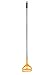 Alpine Industries Commercial Quick-Change Iron Mop Handle - Professional Mopping Tube w/Metal Gripper for Rags - Heavy Duty Stick & Mop Head Replacement Holder (Fiberglass)