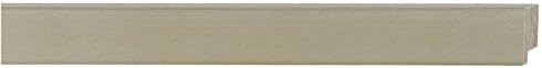 CountryArtHouse Picture Frame Moulding (Wood) 100ft bundle - Contemporary Silver Finish - 1.25" width - 1/2" rabbet depth