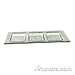 International Tableware IGPC3-11 ArcticGlacier?"? 11" x 4 1/2" Clear Glass Three Compartment Plate