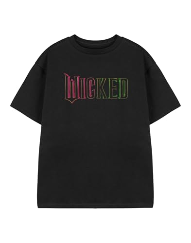 wicked Print Graphic Tee | Girls Short Sleeve Classic Top Options| Fantasy Inspired Casual Wear | Pull On Crew Neck T-Shirt