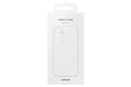 Image of Samsung Galaxy S23 FE Clear Phone Case, Protective Cover with Slim Design, Scratch Resistant, US Version, EF-QS711CTEGUS, Transparent