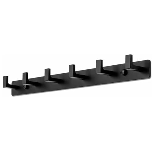 Mavö Hakenleiste Schwarz 53 cm mit 6 Haken – Garderobenleiste...