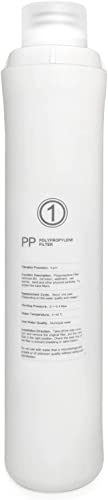 Bluevua KFLOW PP Filter Replacement (1 Count) - 5 Micron Polypropylene (PP) Fabric - Removes Silt, Sand, Rust & Dirt - Compatible with KFL-ROPOT-180 & KFL-TDS-180 - Potable Water Filter Replacement