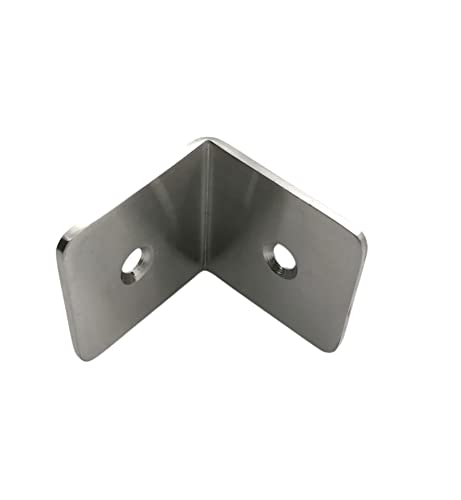10 Stück Winkelverbinder Eckig aus Edelstahl Lochwinkel Verbinder Cover