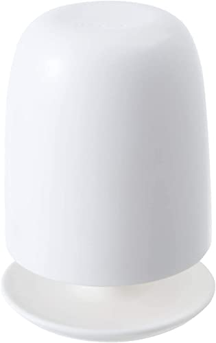 Marna W611W Cup Stand Set (White, With Stand, Toothpaste Cup), Cup Stand (Floats with Stand/Draining)