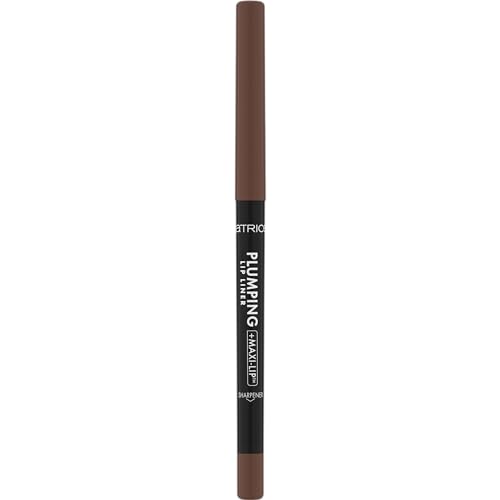 Catrice Plumping Lip Liner 170 Chocolate Lover, braun, Lippenkonturenstift, aufpolsternder Effekt, langanhaltend, feuchtigkeitsspendend, vegan, 0,35 g