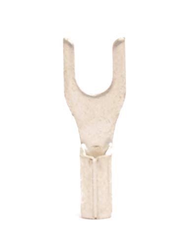 22-18 AWG Non-Insulated #4 Spade Terminal - Brazed Seam (100/Pkg.)