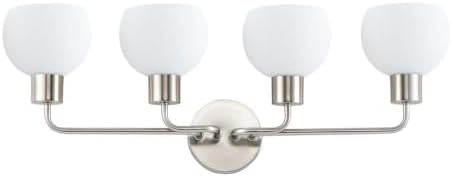 Maxim Coraline-4 Light Bath Vanity-29.5 Inches Wide by 10.5 inches high-Satin Nickel Finish