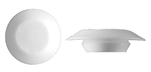 Rexka 100pcs 1/2" White Plastic Flush Type Hole Plugs 7/8" Head