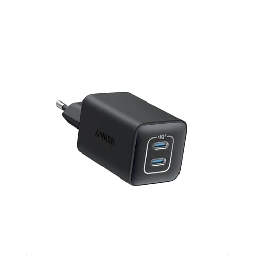 Anker 47W USB C Ladegerät, 523 Charger (Nano 3), kompakt mit 2 Anschlüssen GaN Schnellladegerät für iPhone 17/Pro/Pro Max/iPhone Air/16/15, Galaxy, Pixel 4/3, iPad/iPad mini (Kabel Nicht ent