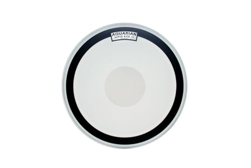 Aquarian Drumheads Superkick 3 Coated Bass Drumhead - 22 Inches - White