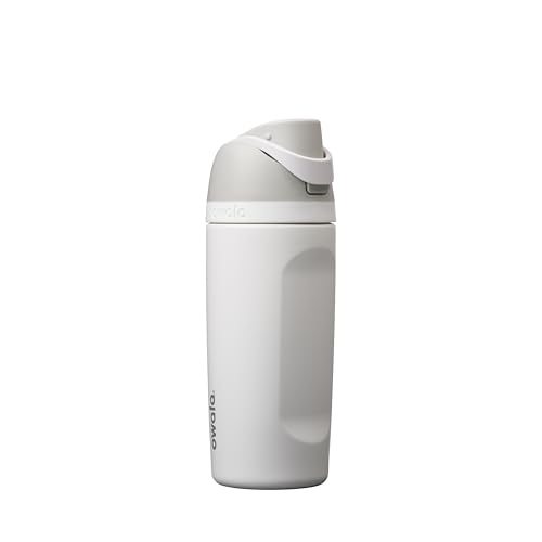 Image of Owala Kids FreeSip Insulated Stainless Steel Water Bottle with Straw for Sports, Travel, and School BPA-Free Sports Water Bottle, 16 oz, Shy Marshmallow