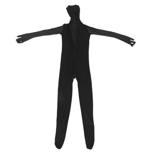 Invisible bodysuit noir pour homme pour dissimulation scène et fête Halloween
