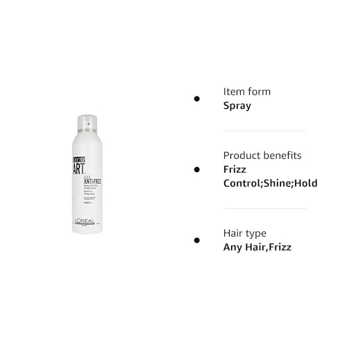 L'Oréal Professionnel TECNI.ART Fix Anti-Frizz Hair Spray, Controls the Look of Frizz, 250 ml - Image 4