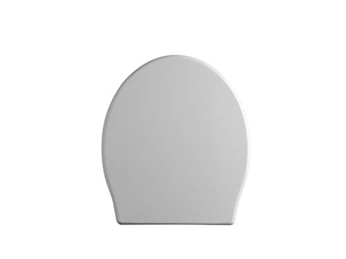 Gala Klea – Tapa y Asiento Fijo Inodoro - Forma Ovalada - Incluye Kit Fijación - Bisagras Acero Inoxidable - Fácil Limpieza - Color Blanco