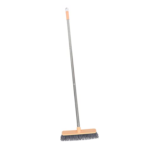 GOOHOCHY Home Cleaning Accessory Floor Brush Bathroom Brush 45 Degree Tilt Save Effort Stainless Steel
