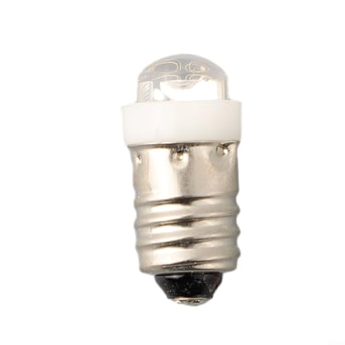 Image of Belnotelt E10 LED Replacement Bulb 3V 4.5V 6V 0.5W 6000K White Light, For Flashlight Lantern Torch, Long Lifespan Energy Efficient Screw Base Lamp, For Camping Hiking Gear(6V)