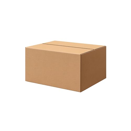 Cajas de embalaje de cartón de alta calidad, 230 mm de largo x 160 mm de ancho x 125 mm de alto, paquete de 25 unidades - Corrugado de una sola pared - Calidad premium - Cartón perfecto para comercios
