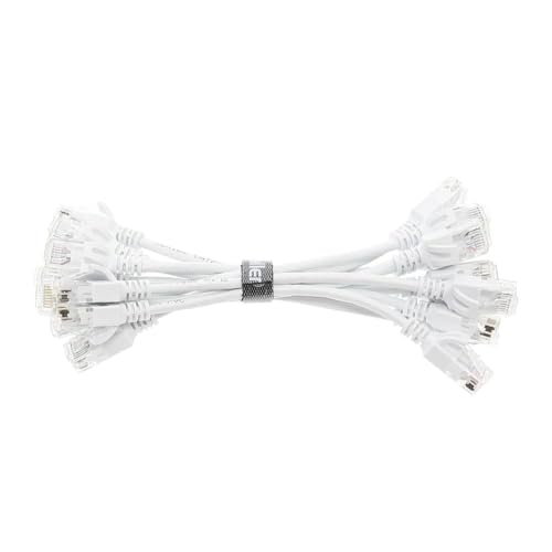Cable de red Cat6A Slim UTP 0.5 pies x10 blanco miniatura 3