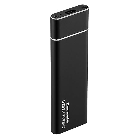 WINTI External Portable SSD 1TB USB 3.1 Alloy Storage Drive for Android Tablet Laptop PC Plug and Play Compact Design Black