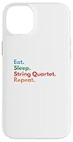 Êtes-vous un grand fan de l'écriture des quatuors à cordes ? Ou connaissez-vous quelqu'un qui aime jouer dans un quatuor à cordes ? Eh bien, ce design simple et coloré est parfait pour vous ou comme cadeau pour vos amis ou votre famille
