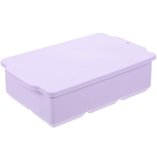 Molde para cubitos de hielo de silicona pequeña con tapa miniatura 1