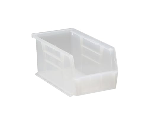 Quantum Plastic Storage Clear-View Ultra Hang and Stack Bin 10-7/8