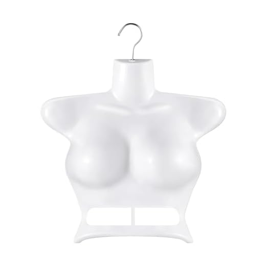 MagiDeal Mannequin Suspendu Torse Femme Mannequin Cintre Demi-Corps Affichage vêtements présentoir Forme de Robe pour Les centres commerciaux du marché, Blanc