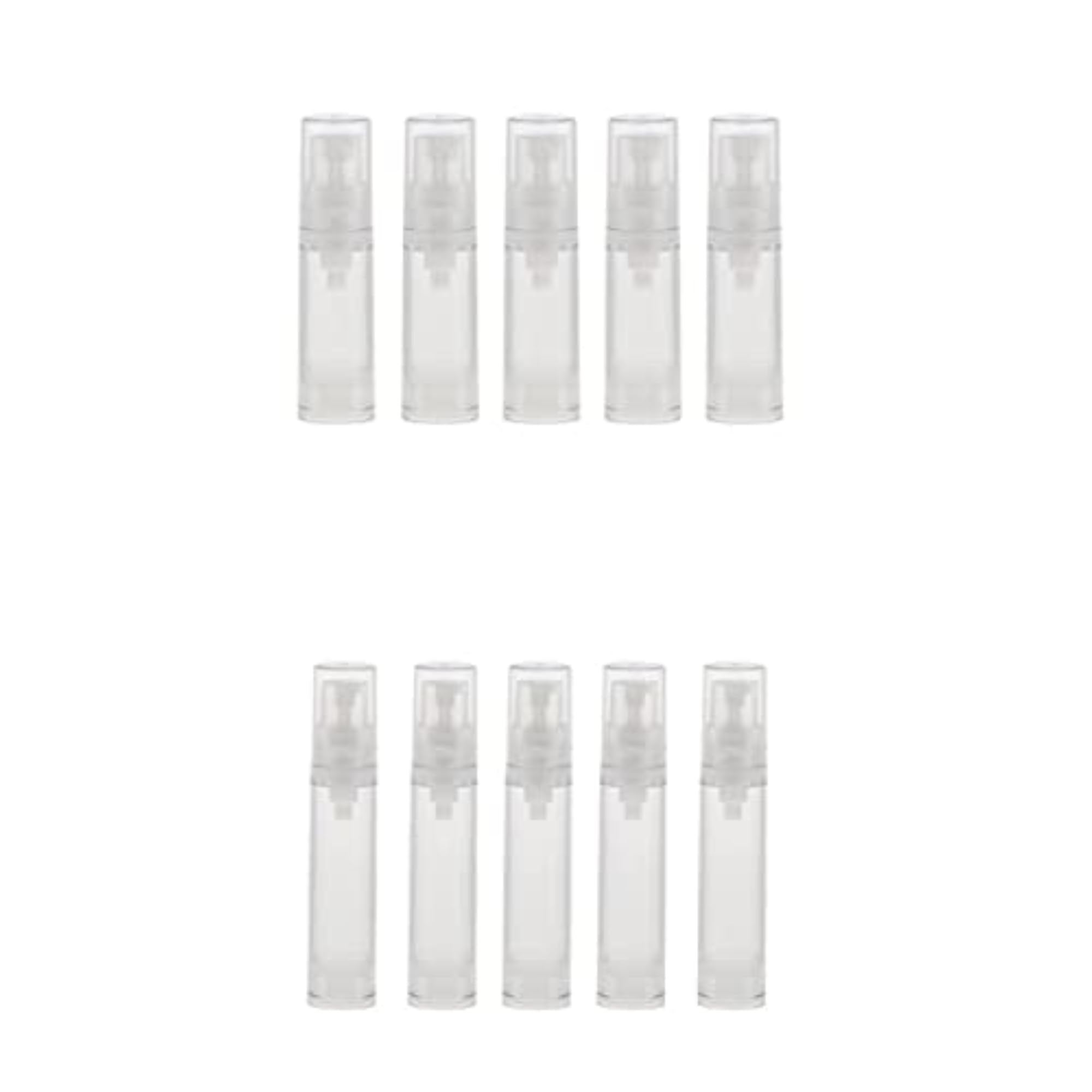 10 Pieces Pump Press Empty Tubes for Cosmetic Cream & Lotion