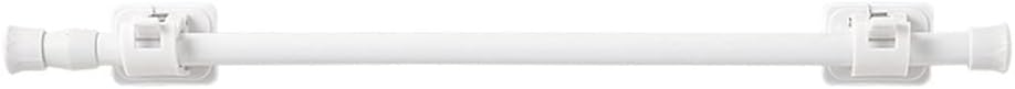 CHUANGOU Bathroom Wall Mounted Single Rod Towel Rail Maximum Length 50cm (White)