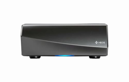HEOS by Denon HEOSAMPHS2 Multiroom Audio-Streaming Vollverstärker (High-Res Audio, Spotify Connect, NAS, WLAN, USB, Appsteuerung, Aux-In, Bluetooth, 2X 100 Watt) schwarz