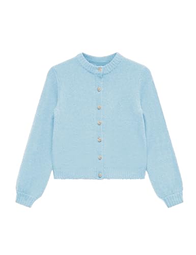 Womens Cardigan Sweaters Cropped Long Sleeve Button Knit Sweater Outerwear Casual Fall Trendy Jackets